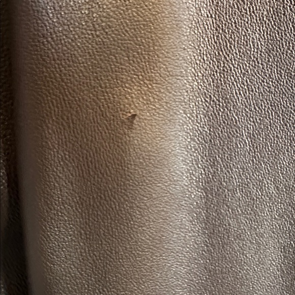 M Julian EUC size L genuine soft brown leather jacket. 3 button front w/ pockets - Picture 11 of 11